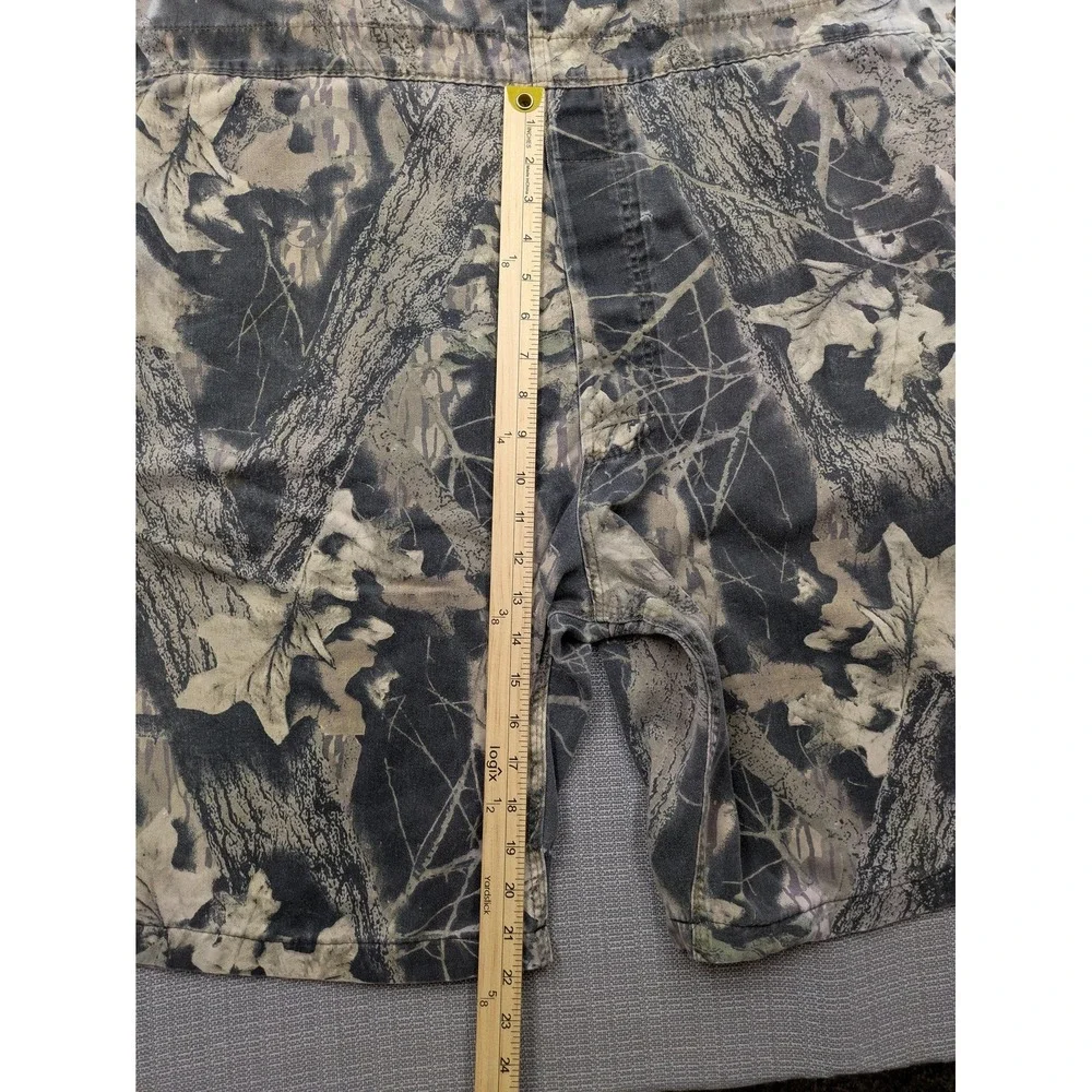 Mossy Oak Bib Overalls Mens 3XL Camo Cargo Hunting Shortalls 11 Inseam USA